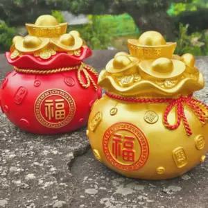 재물운 개업 선물 복주머니 동전 돼지 저금통풍수소품 액막이 식당 재물 통통 집들이 화분 결혼 황금돈나무