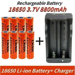 18650 3.7V 8800mAh 충전식 리튬 배터리 방전 +