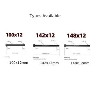 호환 1pc 자전거 스루 액슬 레버 100/142/148x12mm 부스트 BMC 큐브 S-Works 알루미늄 합금 프론트 포크