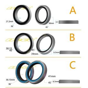 호환 Neco 베어링 로드 바이크 MTB 헤드셋 자전거  자이언트용 38 41 mm