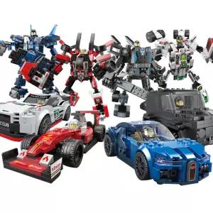 자광 자동차 변신로봇4종 캐릭터 블록완구 로보트변신로 블럭장난감