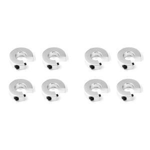 ABRU-8Pcs 선형 레일 스톱 칼라 알루미늄 합금 샤프트  고정 링 나사  SBR16