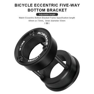 호환 자전거 바텀 브래킷 변환 어댑터 이그센트릭 68-73mm 조절 가능 미국형에서 유럽형 24mm BB BMX용