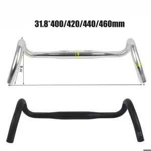 UNO 그래블 자전거 핸들바 31.8mm 플레어드 드롭바 400420440460mm 초경량 알루미늄 로드 자전거 핸들바