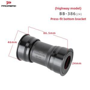 호환 자전거 중간 샤프트 알루미늄 합금 베어링 특수 크기 압입 나사 도로 프레임 5방향 조립