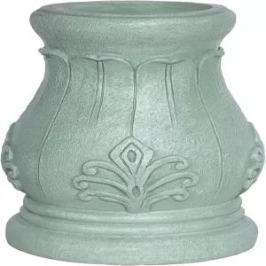 알파인 코퍼레이션 12인치 키 큰 실내/외 로마 기둥 시선 지구본 디스플레이 스탠드