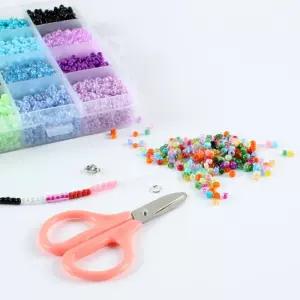 비즈공예재료 세트 컬러 구슬 팔찌 만들기 2mm 24색 악세사리