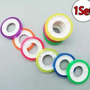 무지개 테이프 12개입 컬러 디자인 투명 데코 DIY 컬러 투명 데코 디자인