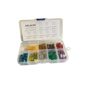 [미국배송] 콜라센 자동차 트럭 로우 프로파일 미니 블레이드 타입 퓨즈 모듬 키트 5 7.5 10 15 20 25 30 35AM + 풀러 (81팩)