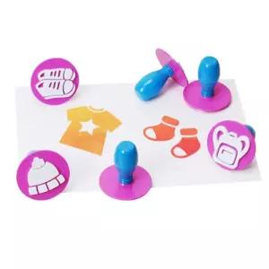 스마트스탬프 학교 가는 날 6종 세트미니 EVA 아이미술놀이 물감 찍기 어린이 색칠