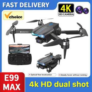 E99MAX 브러시리스 드론 광학 흐름 듀얼 HD 항공 사진 쿼드콥터 전문 r원격 제어 장난감