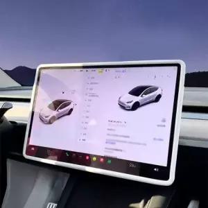 모니터 실리콘 테슬라 Y 모델 범퍼케이스 보호 테슬라모니터필름 테슬라모델Y모니터 15 3