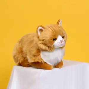 위더펫 리얼 고양이 인형 페르시안 친칠라-브라운 캐릭터 선물 귀여운 장난감 패션