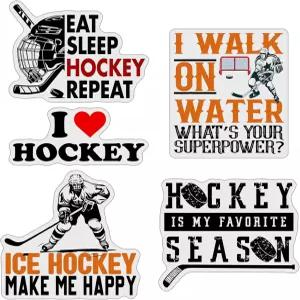 (5개 세트) 스하키 메이크 미 해피 잇 슬립 하키 반복 하키는 제가 가장 좋아하는 시즌입니다. 스티커