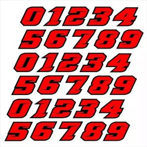 두꺼운 10 000만 맞춤형 컬러 야구 하키 축구 라크로스 소프트볼 헬멧 2가지 색상 블랙 레드 숫자 스티커