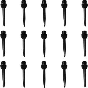 Maxmoral 15PCS 2BA 스레드 블랙 스틸 다트 포인트 어댑터 37x4.5mm 교체 가능 하드 액세서리