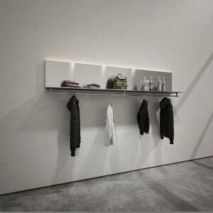 스텐 벽행거 옷거이 디스플레이 미니 선반 스테인리스 옷가게