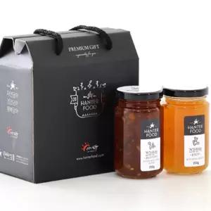 꿀건강차 선물세트 3호 국산 수제 전통차 250g 2구 명절 부모님 답례품