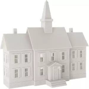 모델 철도용 HO 스케일 스쿨 하우스 키트 조립되지 않은 건물 JZHO6893JJ