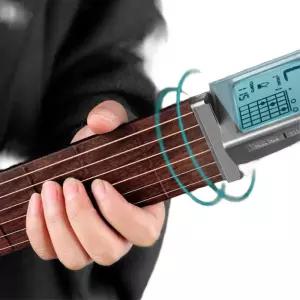 휴대용 미니 기타 코드연습기 LED화면 핑거 트레이 운지법 포켓