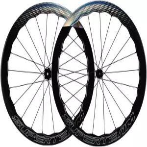 슈퍼팀 탄소 섬유 튜브리스 휠셋 700c 로드 바이크 디스크 브레이크 휠 50 /28mm UD 광택