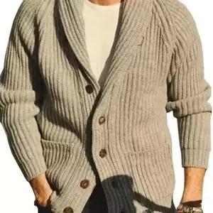 남성 숄카라 꽈배기 가디건 남자숄카라가디건