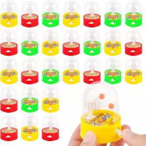 Waenerec 미니 농구 게임 28pcs 핑거 슈팅 파티 용 장난감 8-12 데스크탑 테이블 후프 피젯 공간 생일 장식