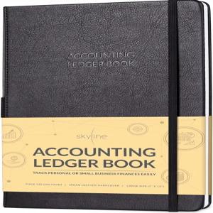 스카이라인 회계 장부 u2013 개인용 칼럼 로그 저널 및 중소기업 자금 운영 추적 비용 대형 형식 7x10