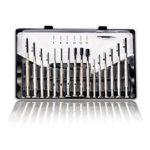 [미국배송] 16 PCS 미니 정밀 드라이버 세트 - 프리미엄 키트 전자제품 장난감 컴퓨터 및 시계 수리용 16가지 다양한 크기의 플랫 헤드 필립스