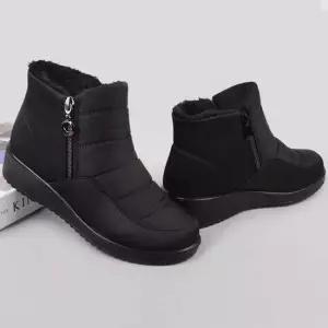 보온 지퍼 겨울 패딩부츠 엄마 중년 방한화 겨울신발