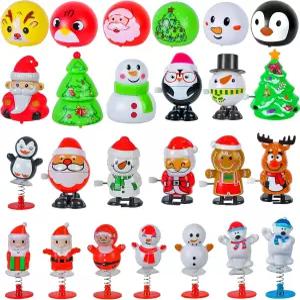 크리스마스 파티를 위한 시타일루 25개 와인딩 및 점프 포퍼 장난감 스타킹 스터퍼 모음 용품 액세서리