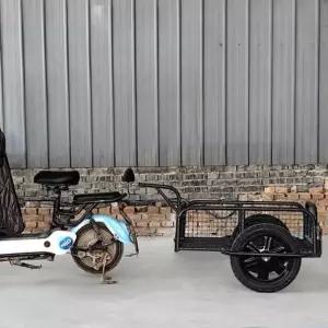 전기 자전거 트레일러 화물 소형 비개방형 짐차 수레