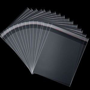 두꺼운 투명 셀로판 간식 200개 7x10인치, 310만 개의 셀프 씰링 빵 봉지, 선물 바구니용 랩, 파티용 플라스틱 리셀링 셀로백, 스낵, 베이커리 포장, 구디