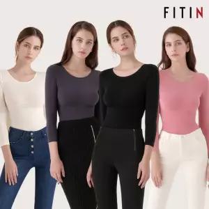 (2 2) 배쏙 긴팔 심리스 이너티셔츠 4종