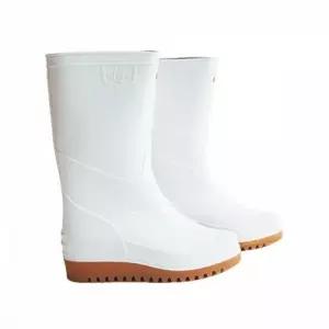 [라일리] Rly 남성용 방수 작업화 흰색 안전 장화