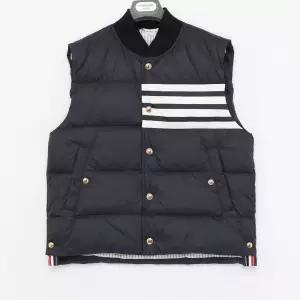 갤러리아 톰브라운 사선 나일론 남성 패딩 조끼 MVD017X 05411 415