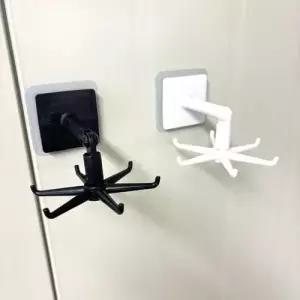 욕실 주방 현관문 벽걸이 360도 회전후크 고리 WEC7BCA