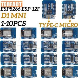 1-10PCS WeMos D1 미니 소형 호환 TYPE-C/마이크로 USB ESP8266 ESP-12F CH340G V2 모듈 WiFi 개발 보드 3.