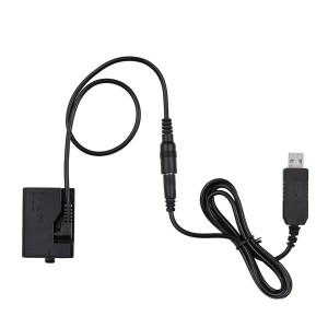 [호환품]N93R ACK-E10 캐논 호환 EOS Rebel T3/T5/T6/T7/T100용 5V USB 더미 배터리 DC 커플러 어댑터(LP-E