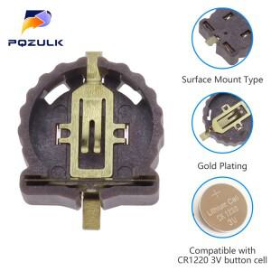 [호환품]SMD CR1220 배터리 거치대 SMT 3V 단추 소켓 BS-1220-2 커넥터 100 개