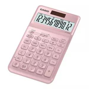 카시오)계산기(JW-200SC 핑크 12자리)다용도 사무실 매장용 일반 핑크색 12 간편 예쁜 데스크타입