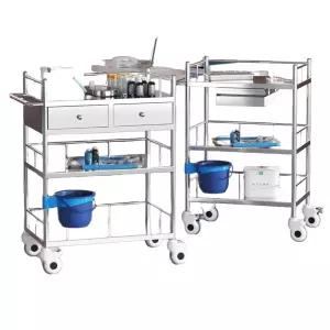 피부관리실 3단웨건 이동식 미용 트롤리 업소용