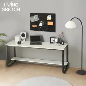 [리빙스케치] 국내제작 캠브리지 1500X700 기본형 B타입 책상[착불]E0등급 컴퓨터 학생용