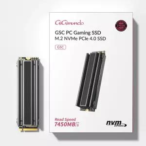 기문도 GSC 2TB NVMe M.2 게이밍 SSD TLC(히트싱크 포함) 데스크탑 PC용 스토리지 확장 최대 7450MB/s
