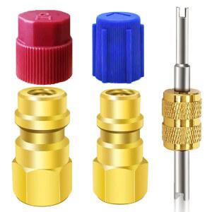 1 Pc R12 To R134a 변환 키트 에어컨 충전 밸브 피팅 포트 어댑터 개조 빠른 연결 해제 커플러