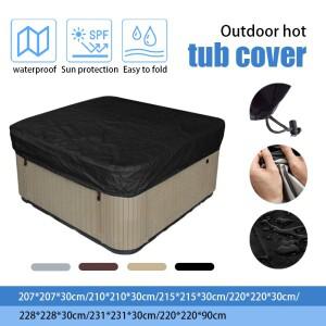 라온식 스파 온수 욕조 먼지 커버 야외 정원 안뜰 낙하 방지 나뭇잎 자외선 차단 보호대 수영장 방수