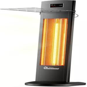 파티오 차고 상업 및 주거용 이동식 적외선 실내외 공간 히터(리모콘 포함) 우주