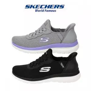 스케쳐스 손대지않고 신는 여성 슬립온 메모리폼 쿠션 경량 운동화 양말 세