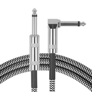 [호환품]HK-LADE 기타 오디오 케이블 소음 감소 라인 6.35mm 컬러 브레이드 차폐 베이스 일렉트릭 액세서리