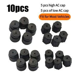 자동차 에어컨 캡 유지 보수 R134a 하이/로우 AC 자동차 액세서리 씰링 캡, 내구성